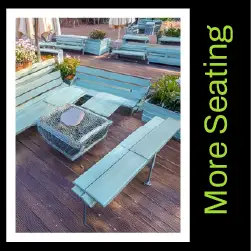More seating space