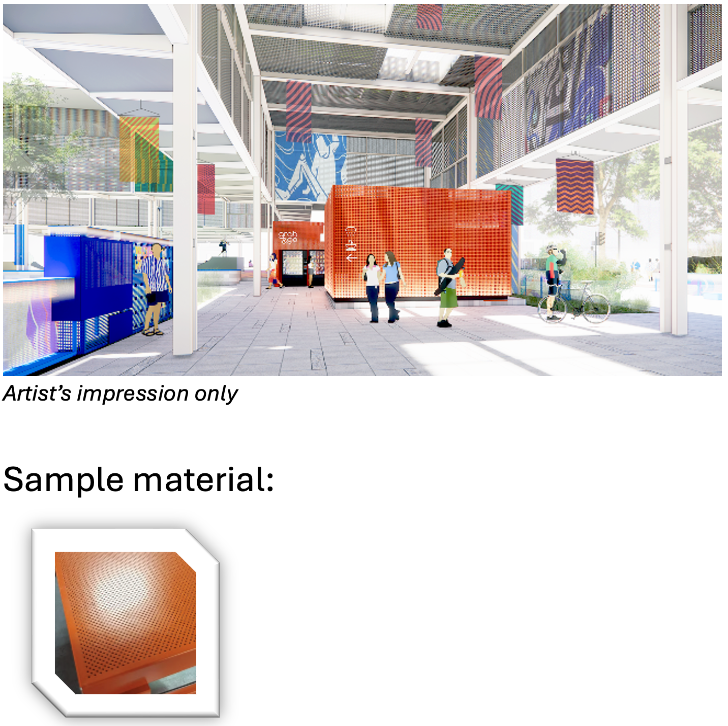 Option B (orange, blue and metallics)